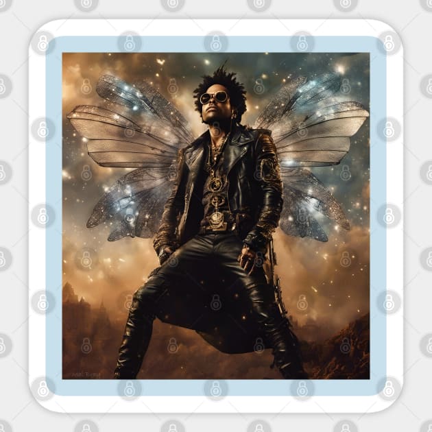 Lenny Kravitz Fly Away Sticker by IconsPopArt